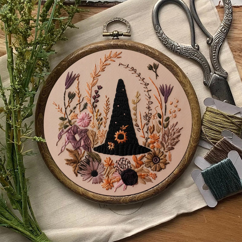 Rubbyoo Embroidery Kit -  Spooky Witch Hat | Perfect Halloween Gifts | Autumn Handmade Craft - image 7