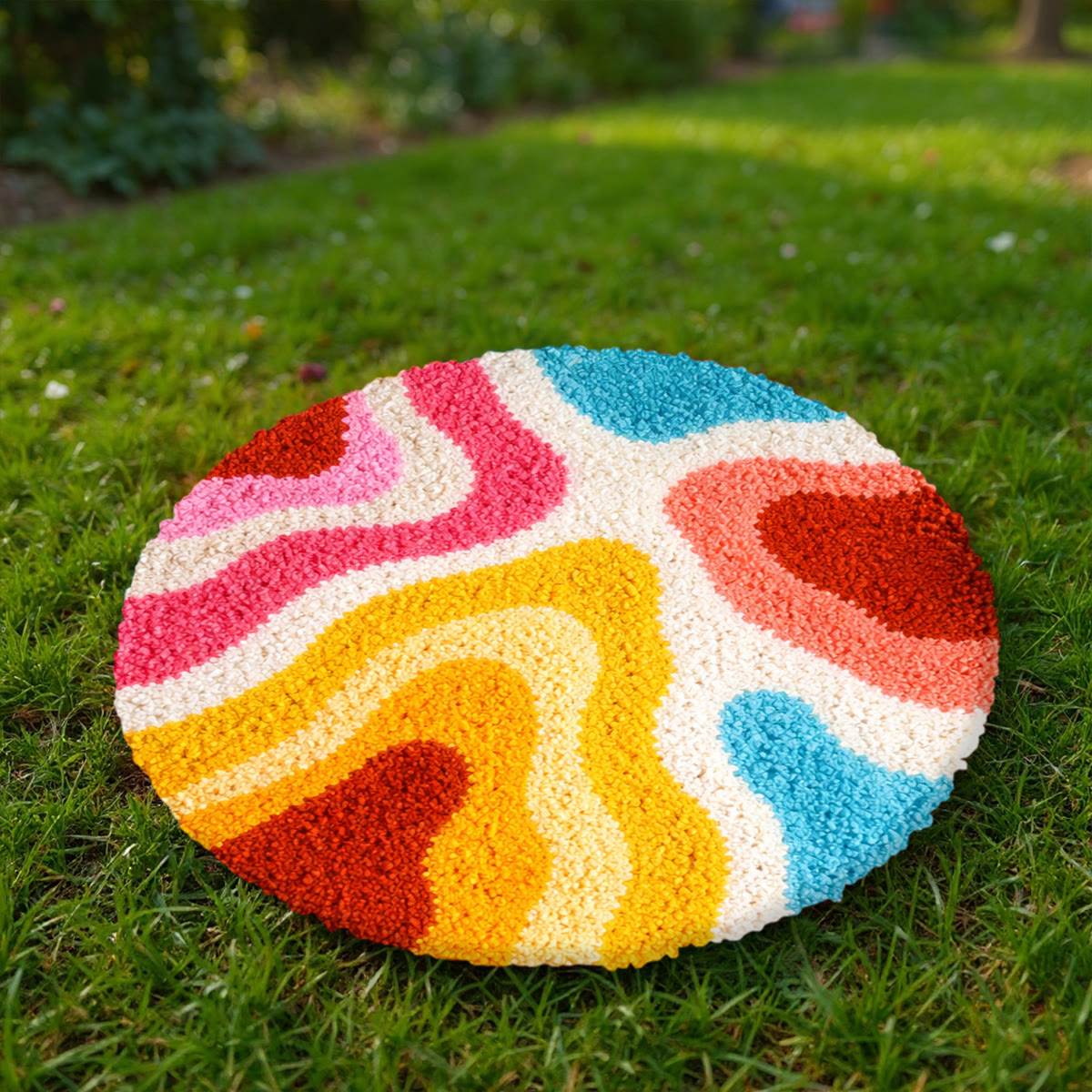 Rubbyoo Latch Hook Rug Kit - Vibrant Patten | Handmade Room Rug | Creative Craft Kits - image 9
