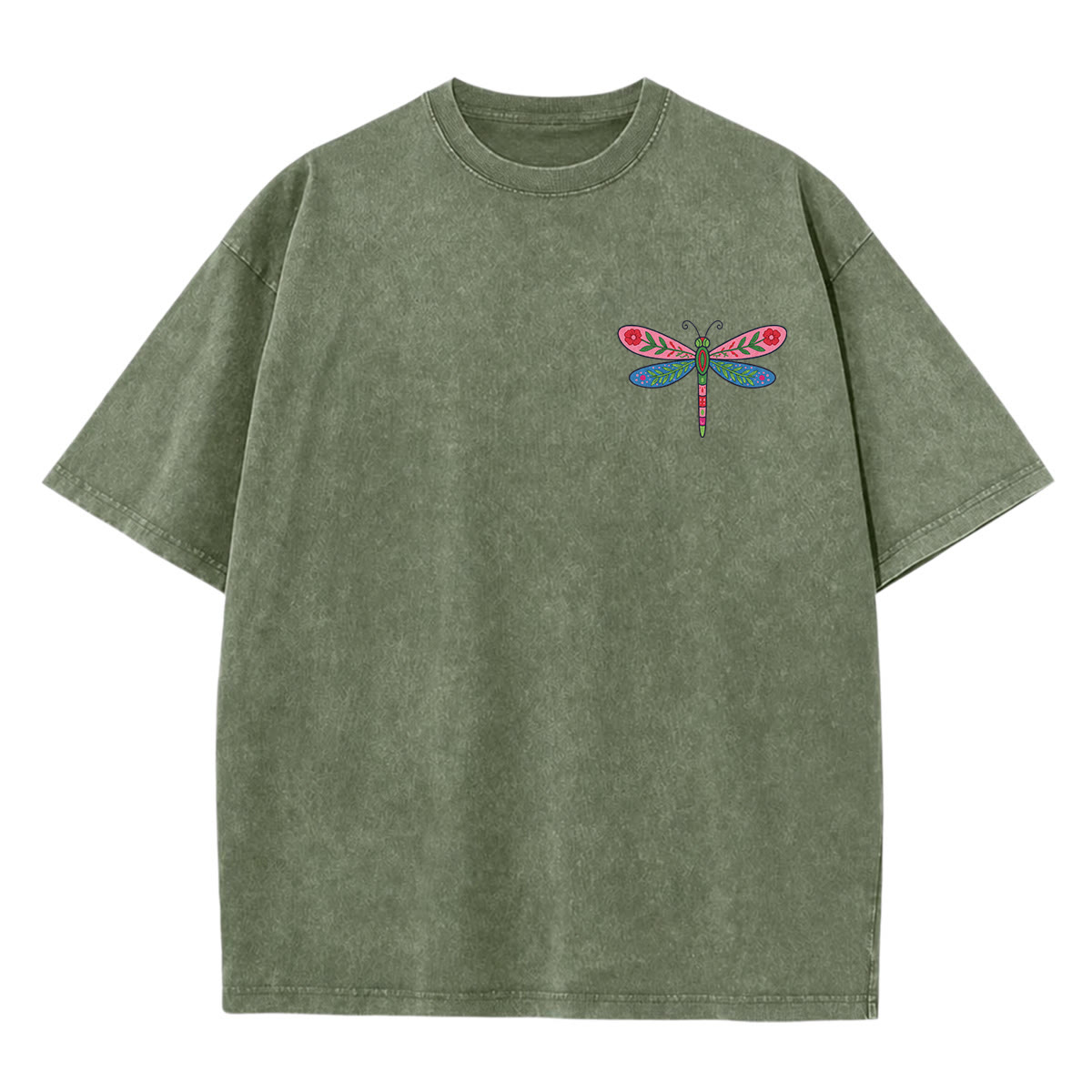 Rubbyoo We All Flit Above The Soft Water Double Sided Unisex Washed T-shirt - image 4