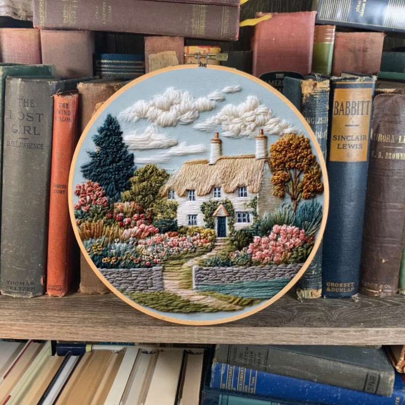 Rubbyoo Embroidery Kit - Beautiful Manor | Decorative Stitch Art | Unique Gift Idea - image 6