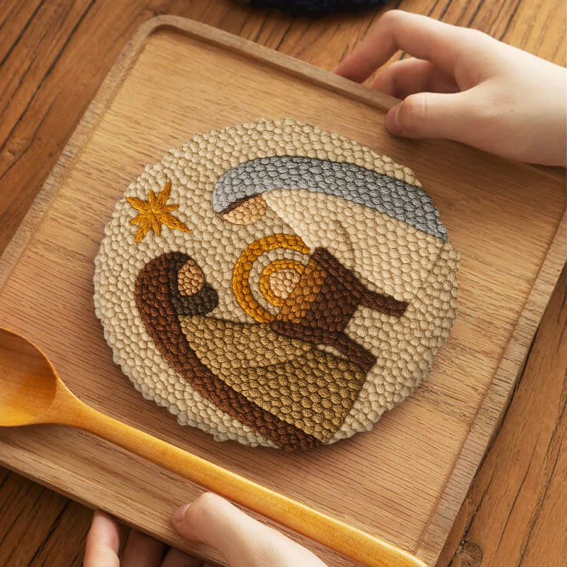 Christmas Nativity Punch Needle Kit - Diy Christmas Pattern | Perfect Wall Hanging  - image 8