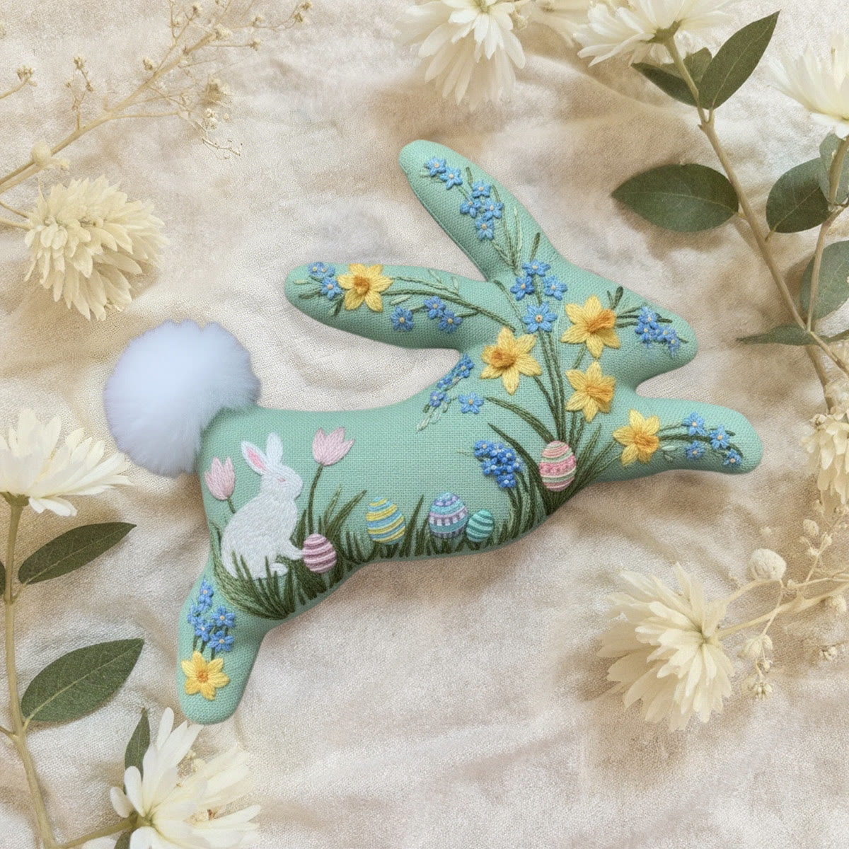 Rubbyoo Rabbit Embroidery Kit - Easter Bunny | Creative Spring Decor | Diy Holiday Gift  - image 6