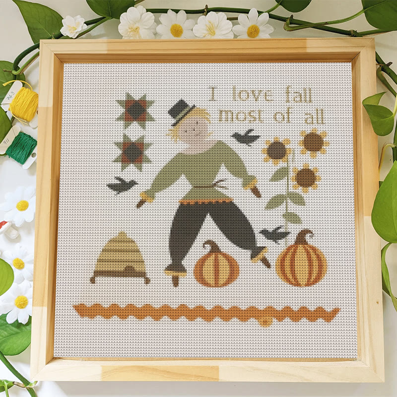 Cross Stitch Kit - Love For Autumn |  Festival Handmade Needlework | Diy Halloween Collection  - image 9