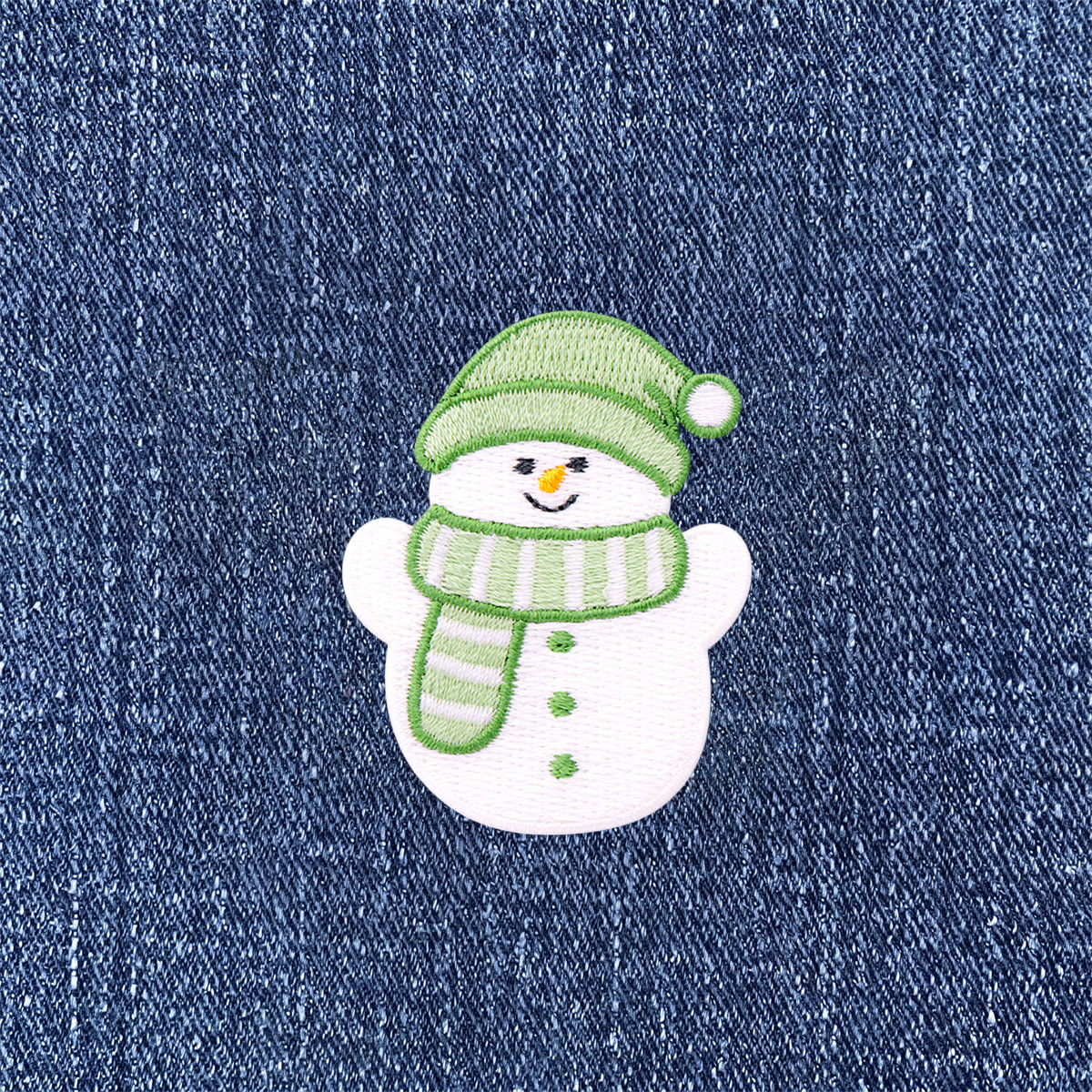 Rubbyoo Winter Snowman Embroidered Patch - Christmas Iron-on Applique | Perfect For Backpack Decoration - image 4