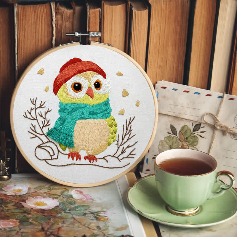 Rubbyoo Embroidery Kit - Little Red Riding Hood Owl - image 7