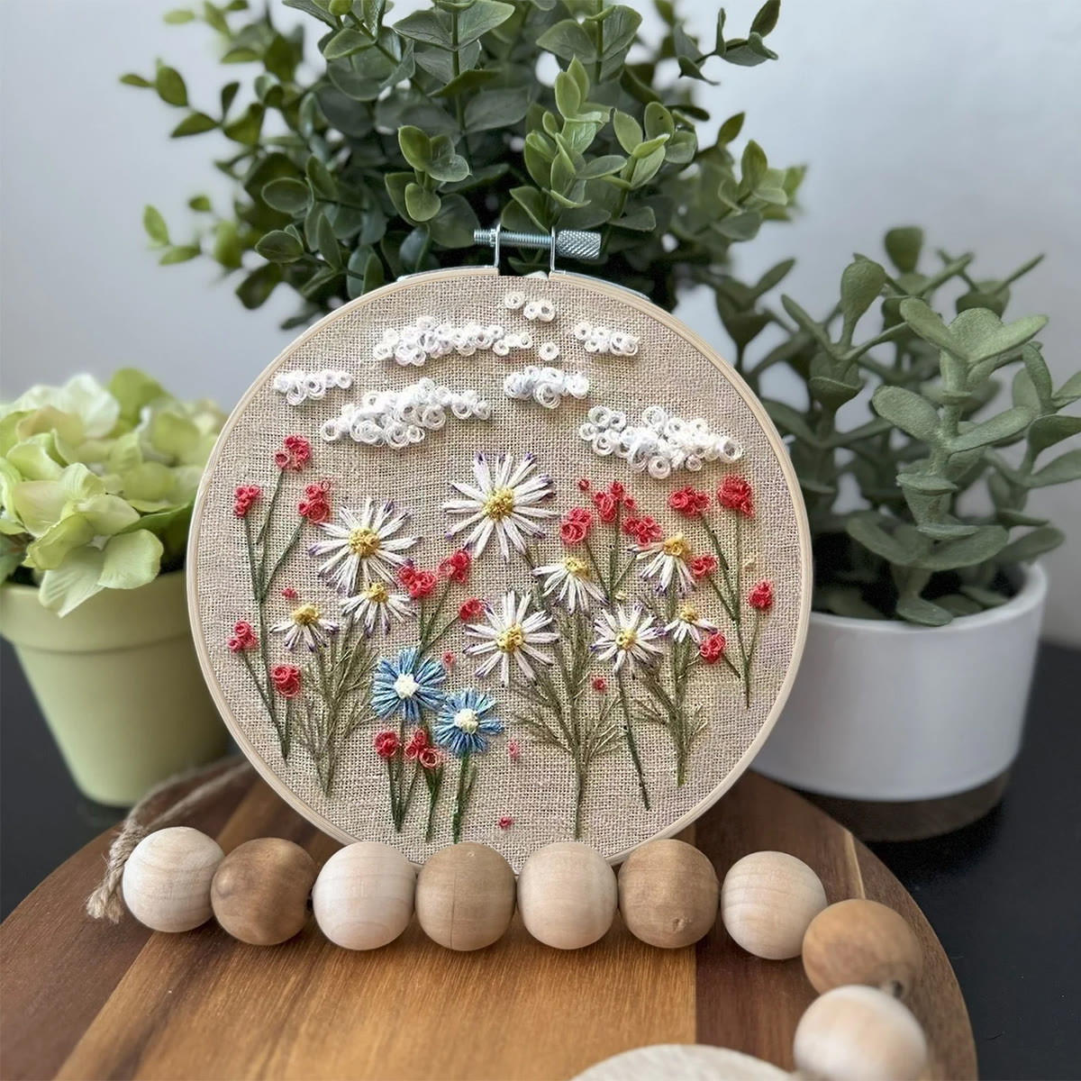 Rubbyoo Embroidery Kit- Daisy Pattern | Embroidery Kit For Beginner,Modern Embroidery - image 3