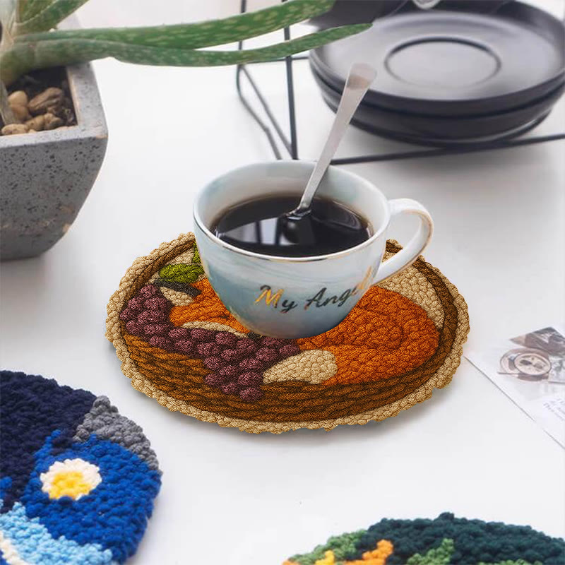 Sleeping Fox Punch Needle Kit - Diy Animal Coaster | Perfect For Home Decor - image 9