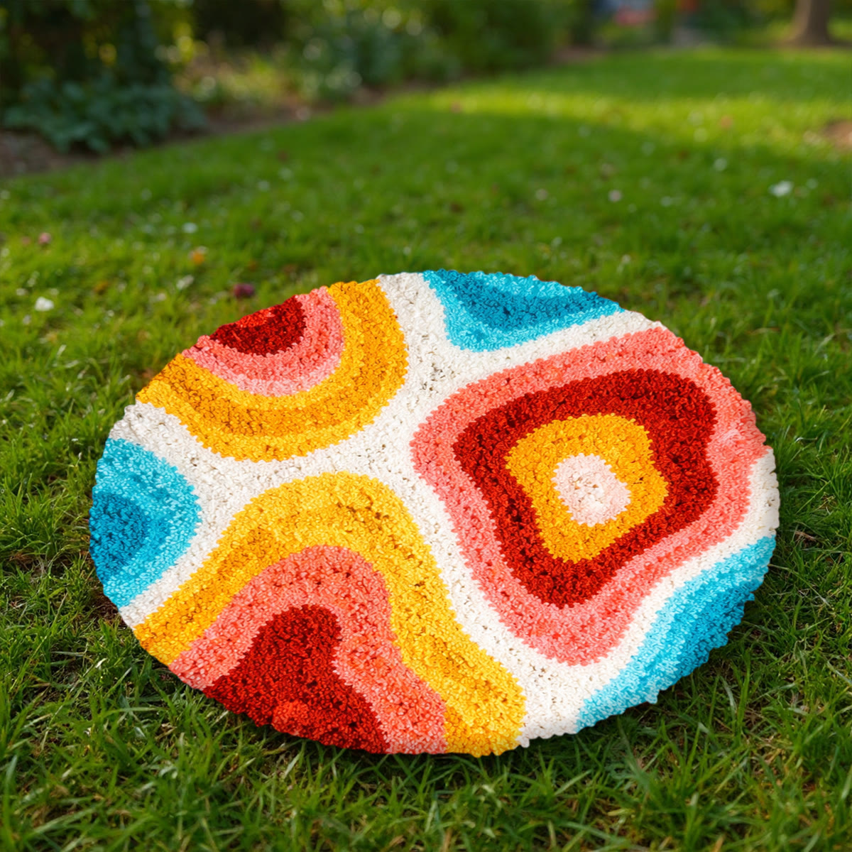 Rubbyoo Latch Hook Rug Kit - Groovy Desgin | Creative Handmade Art | Perfect Home Ornament - image 8