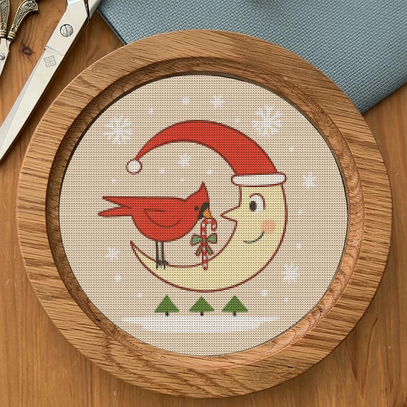 Cross Stitch Kit - Christmas Eve | Christmas Cardinal Needlework | Diy Festival Gifts - image 8