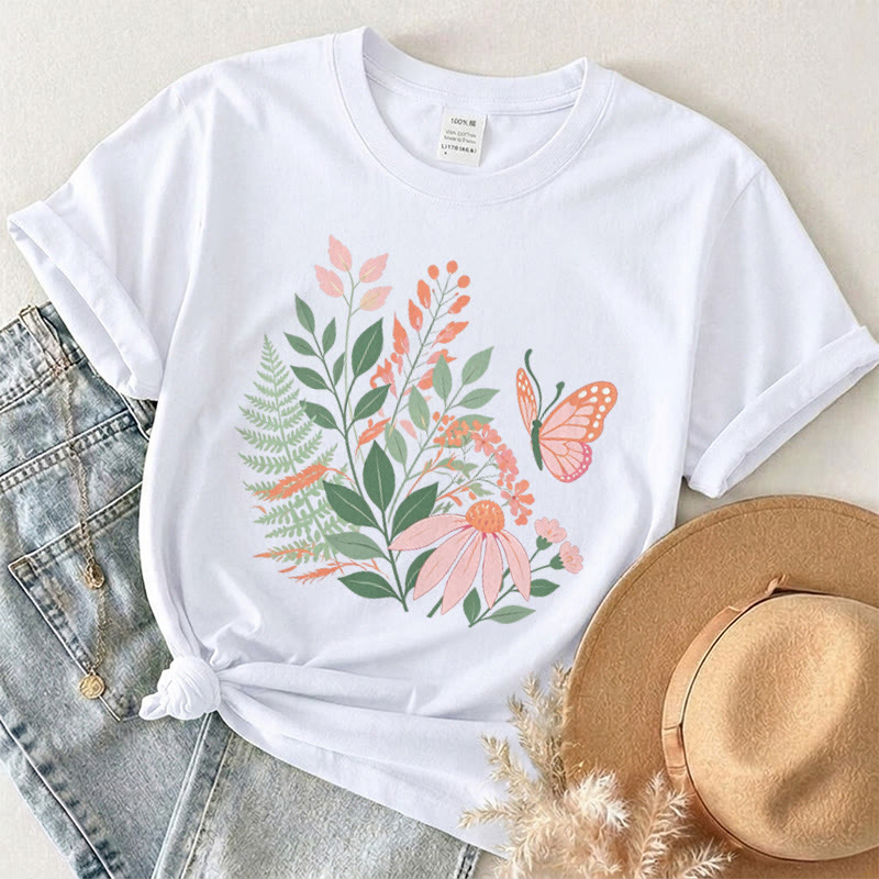 Rubbyoo Wonderful Garden  Graphic Tee  - Chic Botanical & Floral Motif  | Teacher's Sophisticated Outfit - image 16