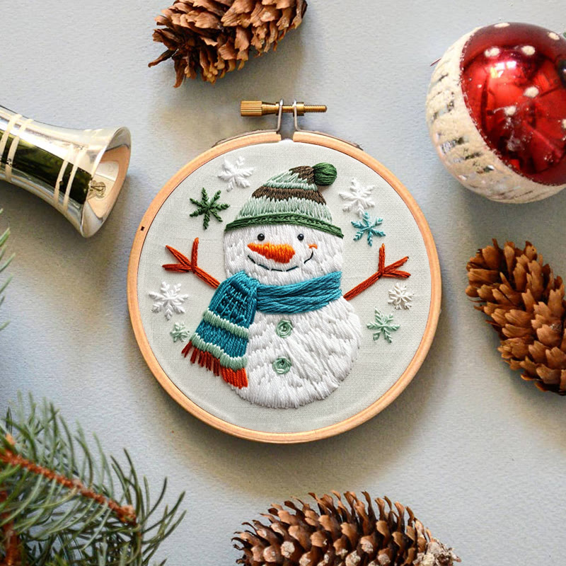 Rubbyoo Embroidery Kit-  Winter Snowman - image 8