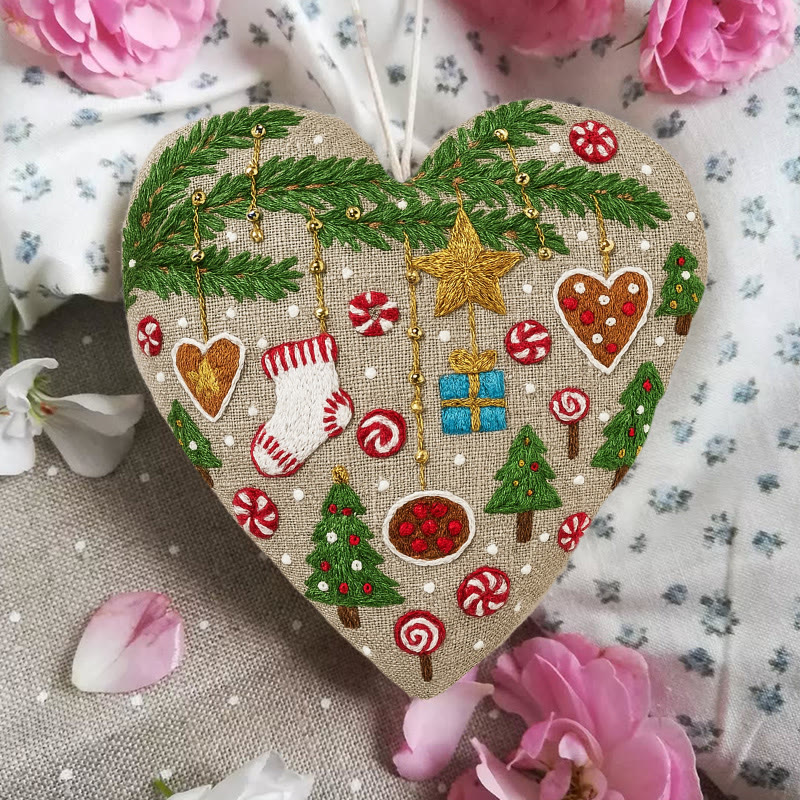 Rubbyoo Heart Embroidery Kit - Precious Gift | Diy Holiday Decoration | Christmas Needlecraft For Kids - image 5