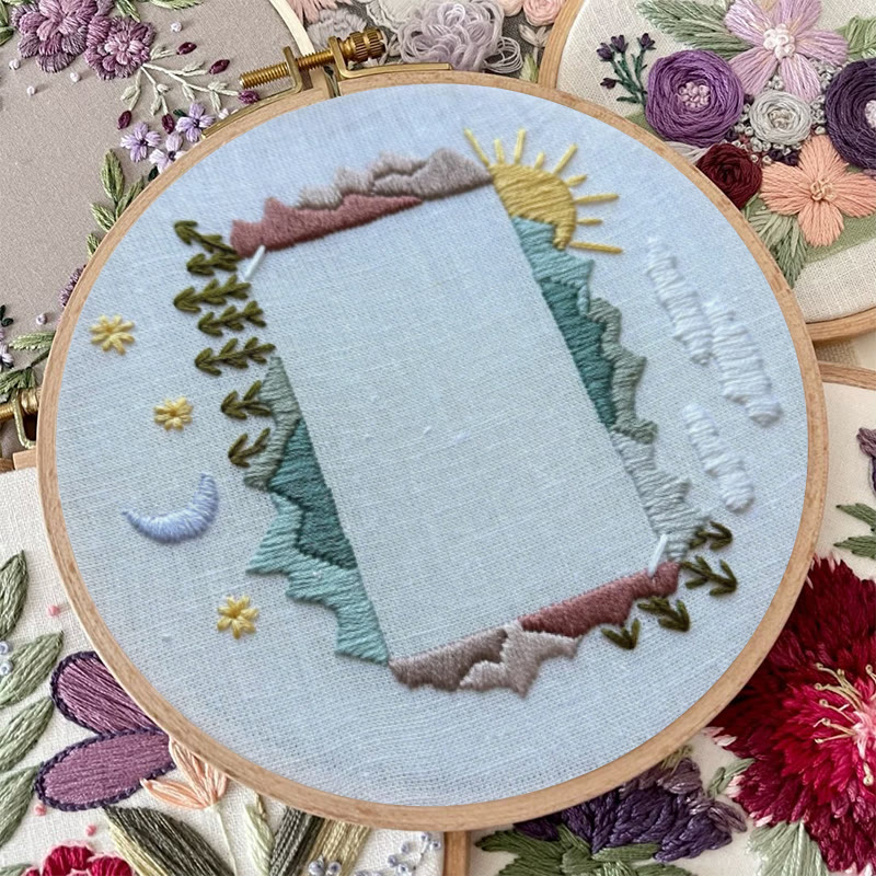 Rubbyoo Embroidery Photo Frame Kit - Day And Night | Diy Memorial Collection | Perfect Valentine's Gift - image 6