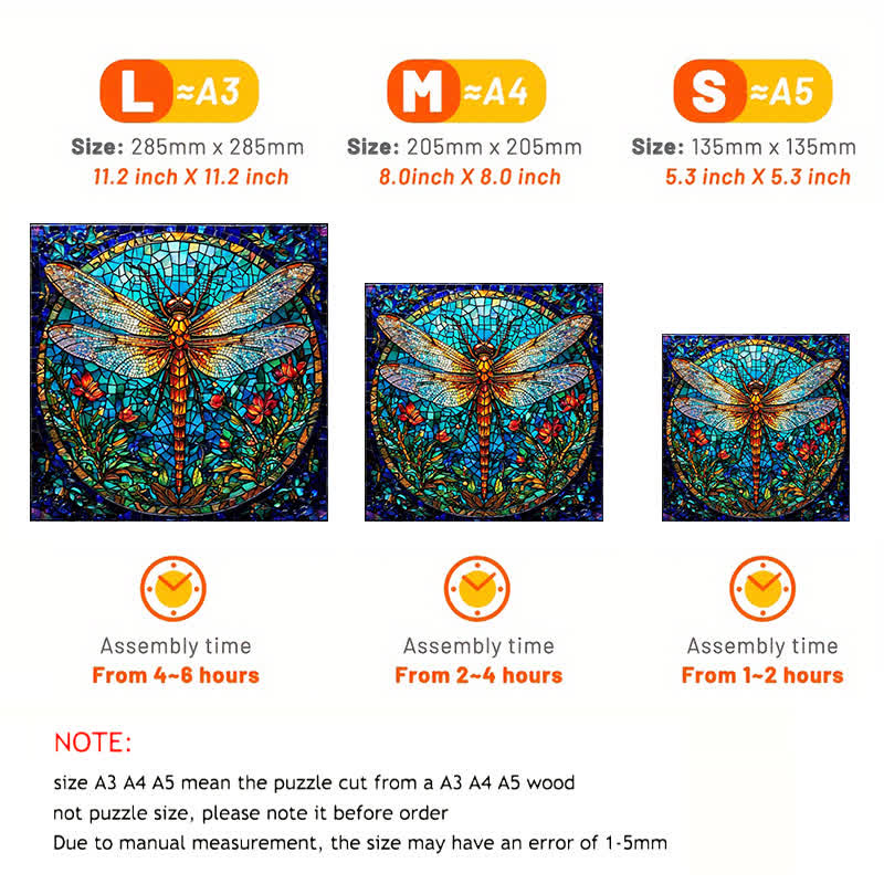 Garden Dragonfly - Wooden Jigsaw Puzzle