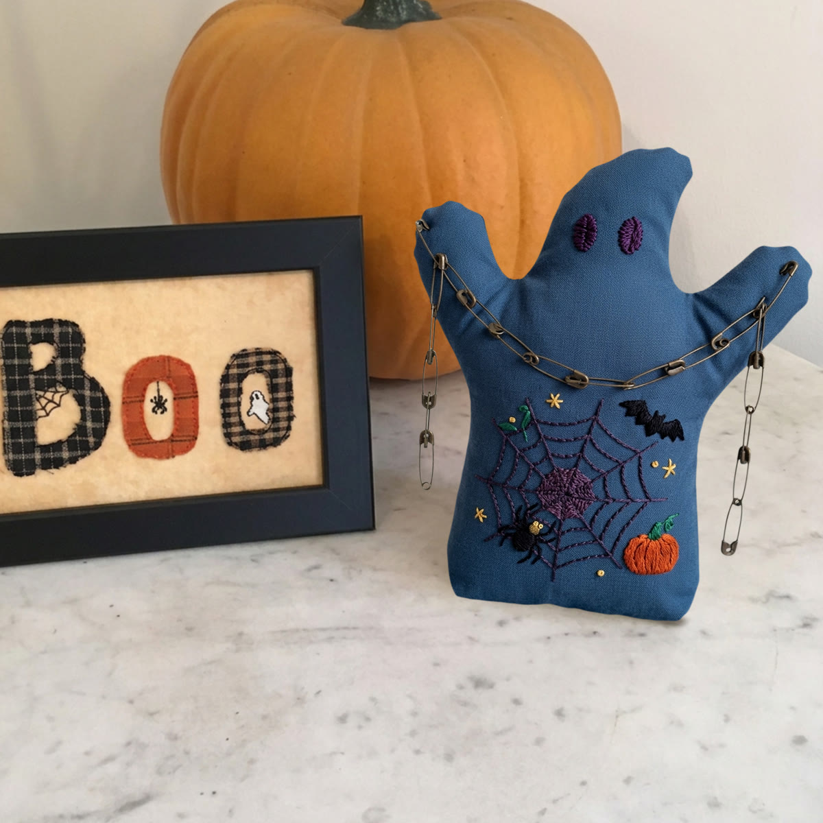 Rubbyoo Ghost Embroidery Kit - Halloween Spotted Spider Web | Beginner-friendly Gothic Needlework | Witchy Handmade Gift For Kids - image 7
