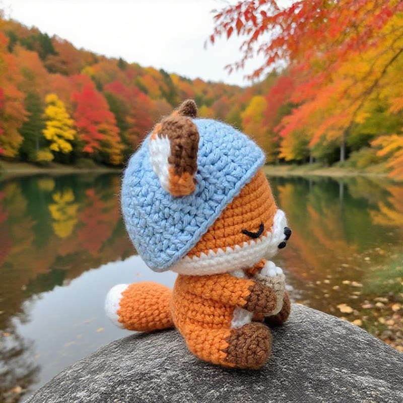 Diy Handmade Asleep Fox Crochet Kit - Lovely Animal Doll | Nice Birthday Gifts | Beginners Needle Artwork - image 4