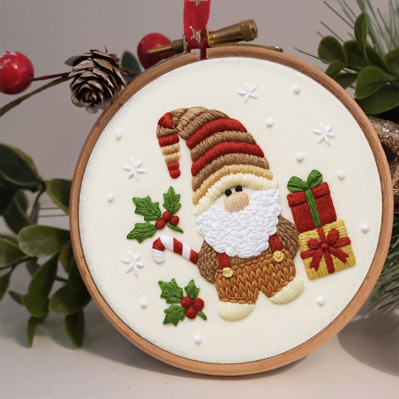Rubbyoo Embroidery Kit - Christmas Gnome | Christmas Tree Decor | Diy Home Hanging Gifts  - image 6