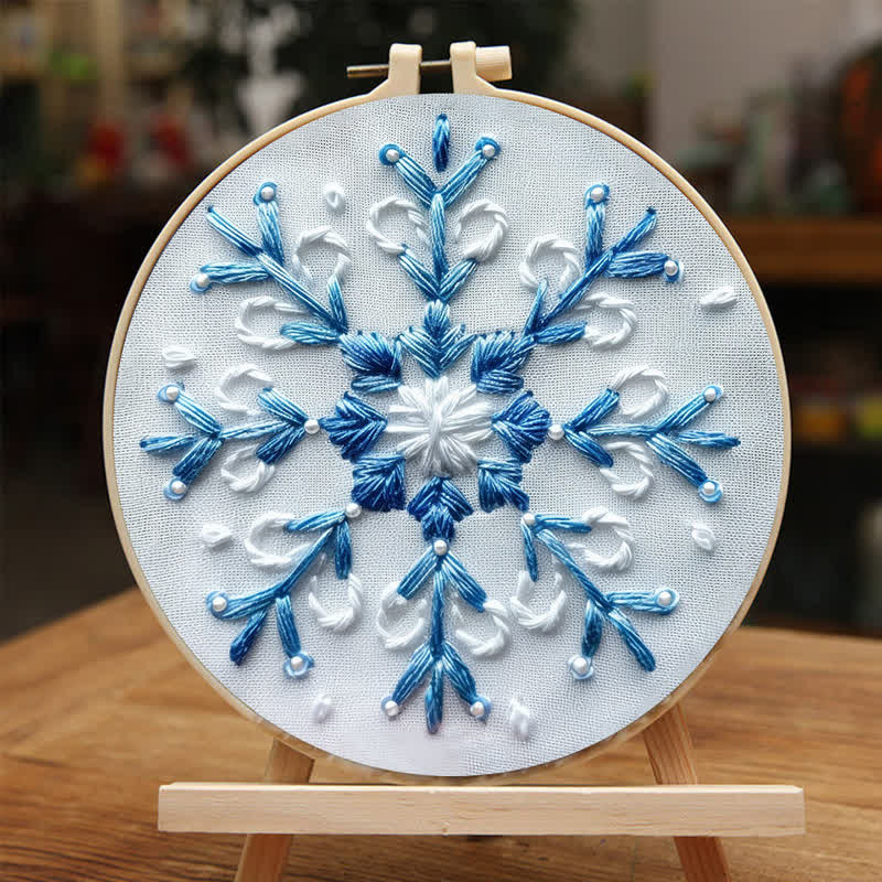 Rubbyoo Embroidery Kit - Blue Snowflake - image 4