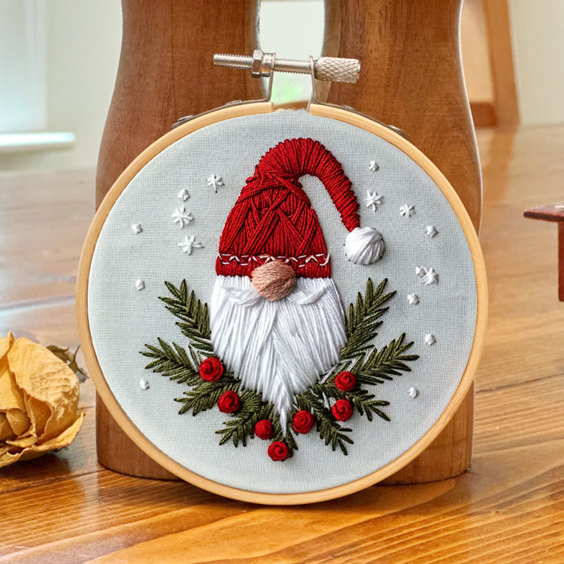 Rubbyoo Embroidery Kit-  Christmas Winter Gnome - image 4