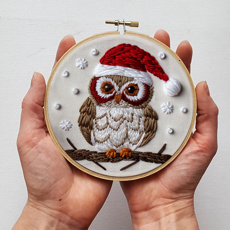 Rubbyoo Embroidery Kit- Christmas Owl - image 4