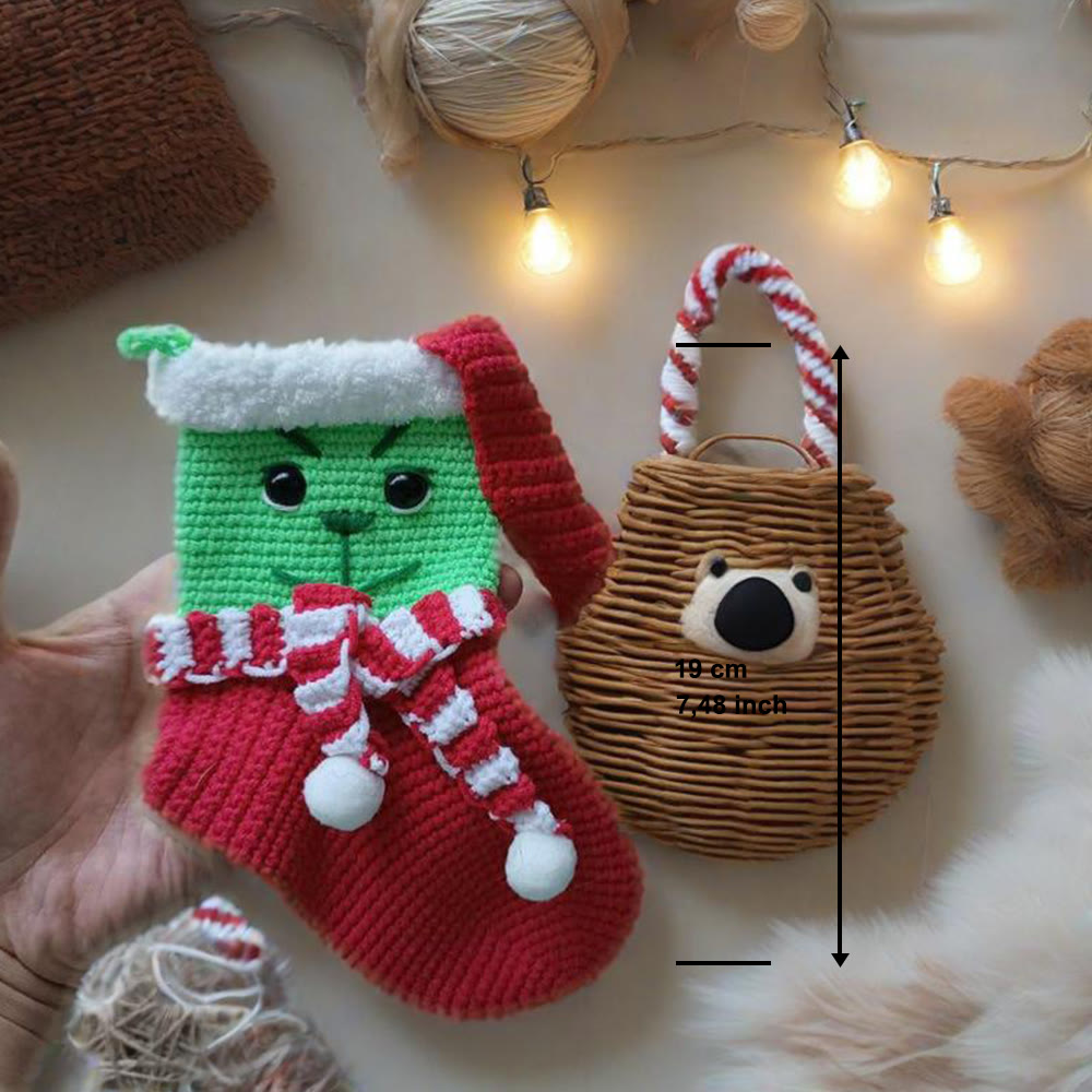 Diy Handmade Christmas Stocking Crochet Kit - Unique Christmas Tree Decor | Perfect Holiday Gifts  - image 11