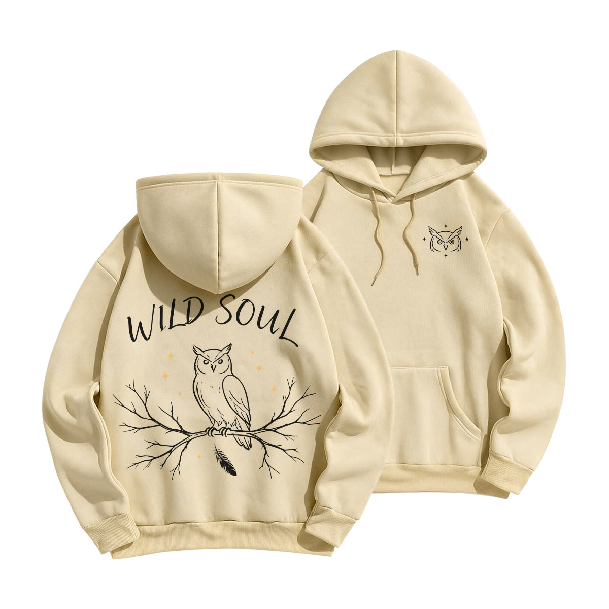 Rubbyoo Wild Soul Unisex Hoodie  - Light Coffee - 2XL - image 10