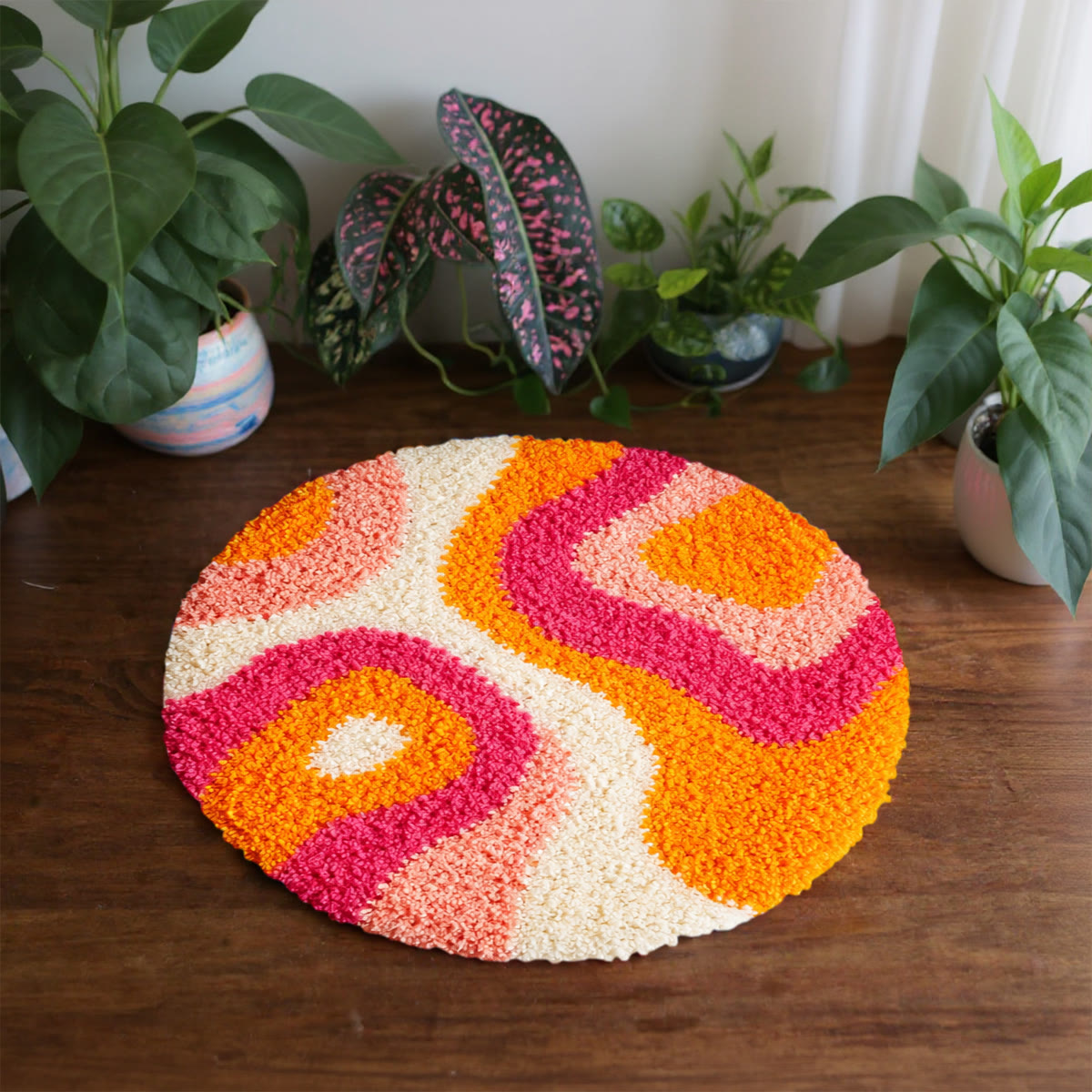 Rubbyoo Latch Hook Rug Kit - Sunset Whirl | Diy Bedroom Decoration | Unique Beginner Craft - image 7