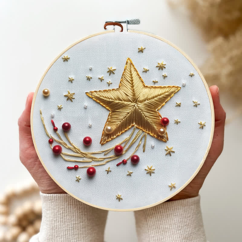 Rubbyoo Embroidery Kit - Christmas stars - image 4