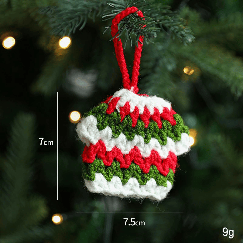 Rubbyoo Crochet Christmas Tree Decoration - Scandinavian Hanging Ornaments | Unique Holiday Craft - image 8
