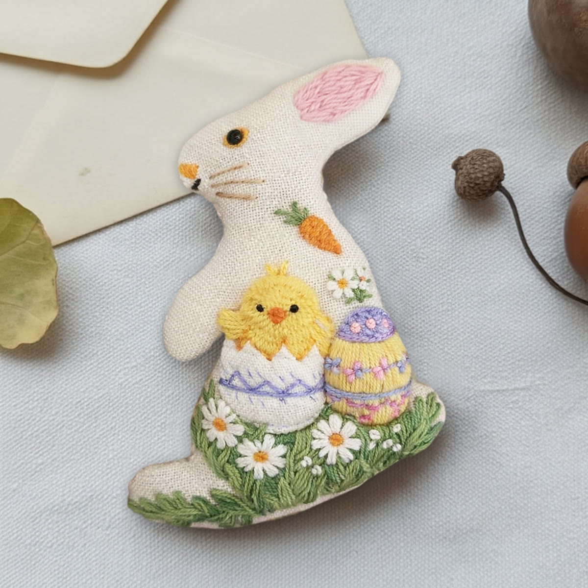 Rubbyoo Rabbit Embroidery Kit - Easter Chick | Perfect Holiday Ornament | Creative Handmade Art - image 9