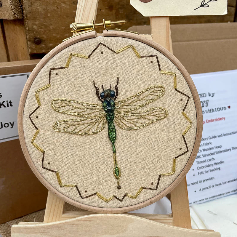 Rubbyoo Bead Embroidery Kit - Beautiful Dragonfly | Diy Needle Art | Handmade Decorative Craft  - image 6