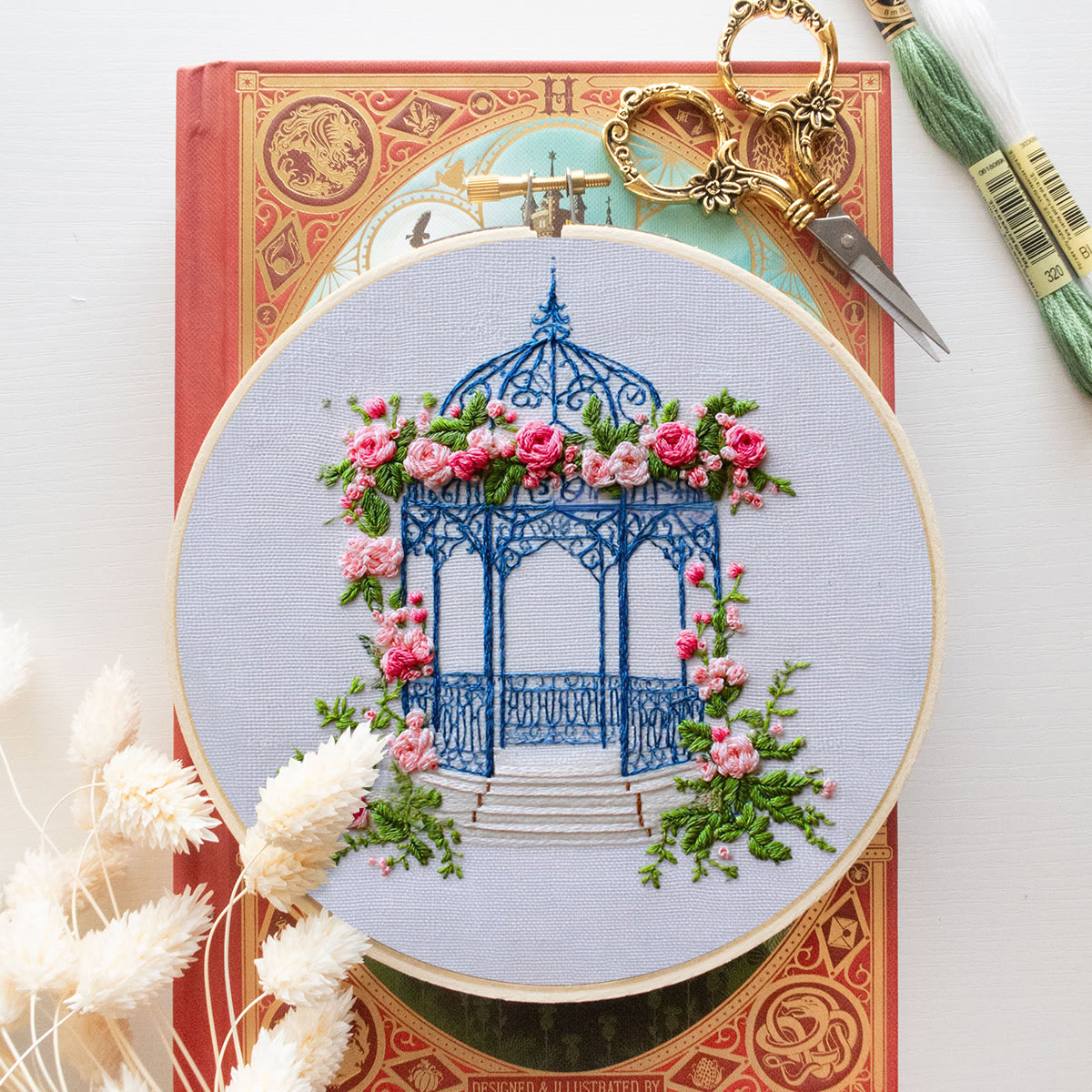 Rubbyoo Embroidery Kit - Rose Garden | Charming Handmade Craft | Diy Decorative Art  - image 10
