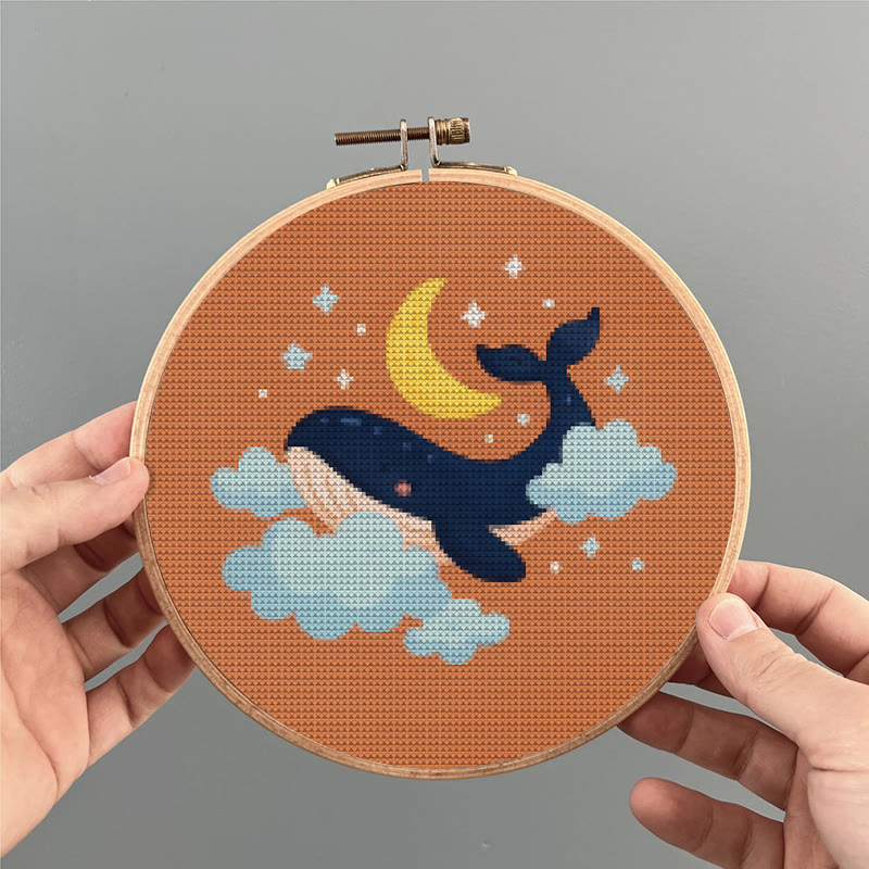  Cross Stitch Kit - Whale In The Cloud | Easy Needlework Craft | Perfect For Home Decor - image 7