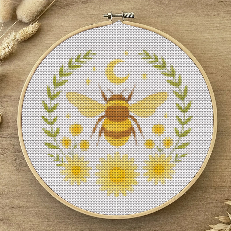  Cross Stitch Kit - Celestial Bee | Perfect Gifts For Crafter|  Diy Home Decor - image 3