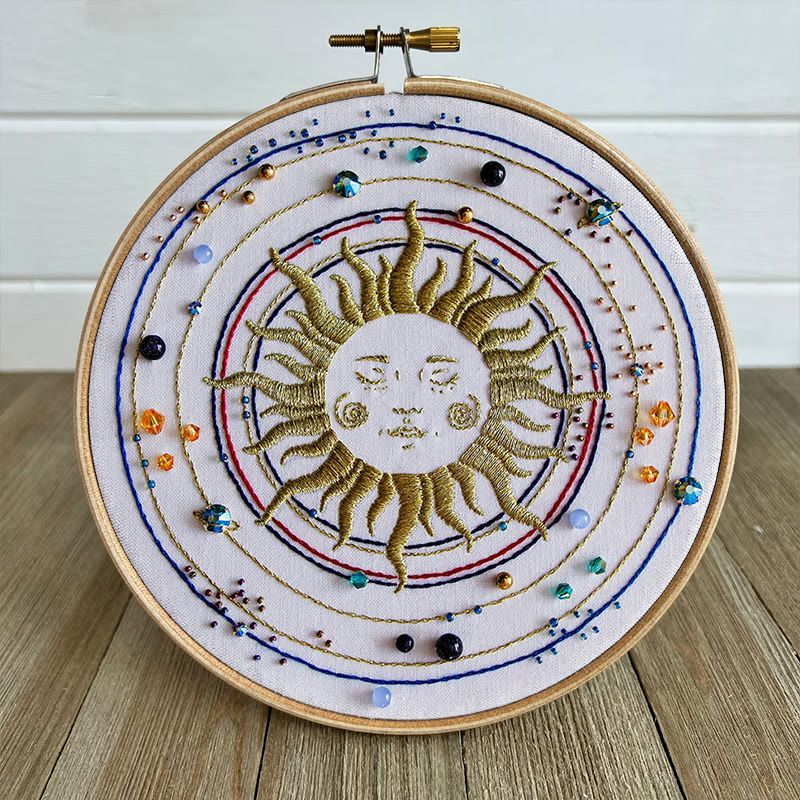 Rubbyoo Bead Embroidery Kit - Sun Galaxy | Universe Handmade Artwork | Diy Home Decor - image 8