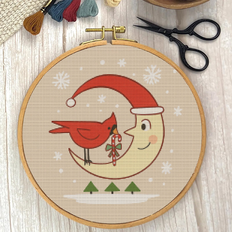  Cross Stitch Kit - Christmas Eve | Christmas Cardinal Needlework | Diy Festival Gifts - image 7