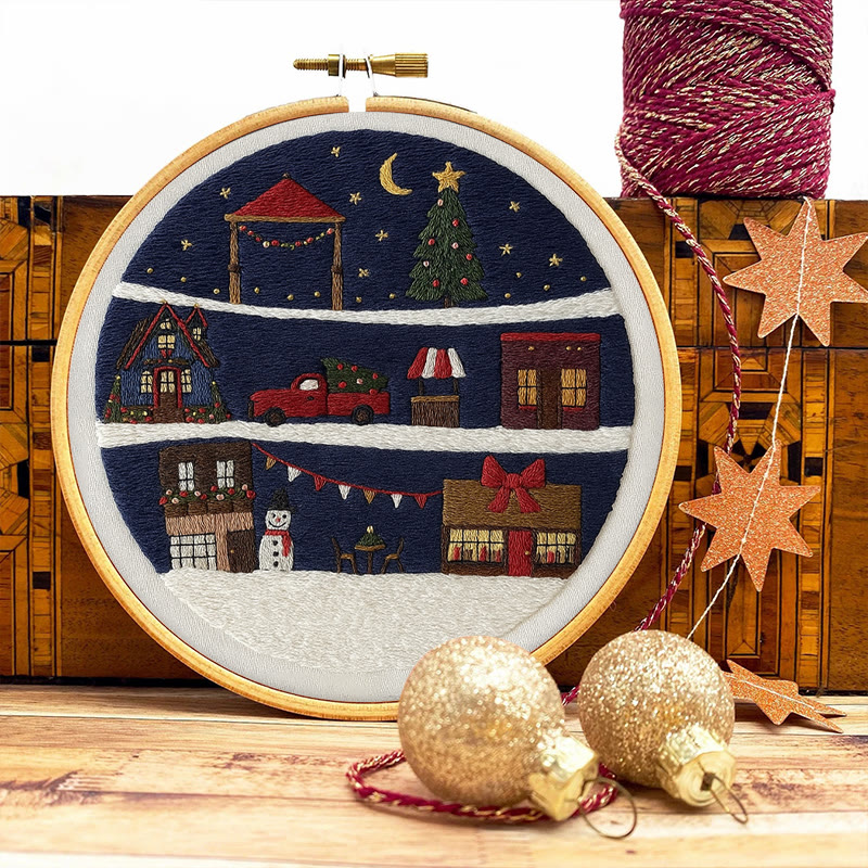 Rubbyoo Embroidery Kit - Wonderful Christmas Eve | Unique Christmas Gifts | Christmas Tree Ornaments - image 8