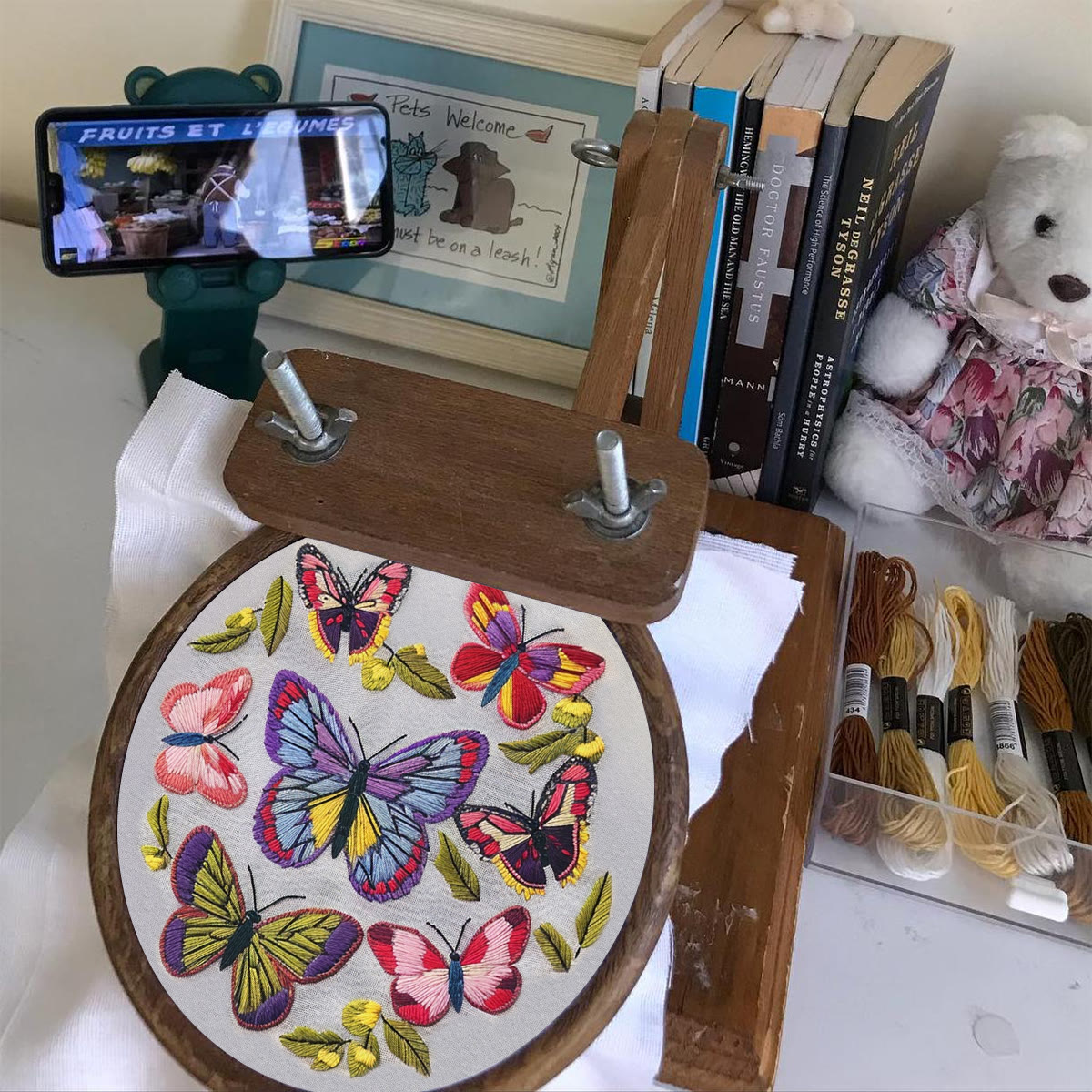 Rubbyoo Embroidery Kit-  Colorful Butterflies - image 3