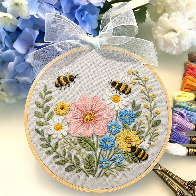 Rubbyoo Embroidery Kit - Spring Time | Needlework For Home Decoration | Handmade Art Craft - image 4