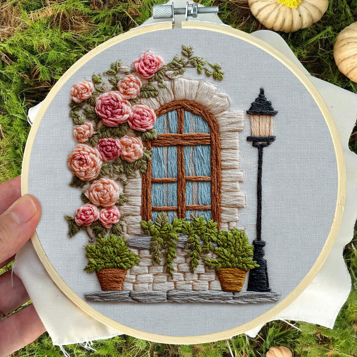Rubbyoo Embroidery Kit - Floral Window | Nice Home Decoration | Diy Handmade Gift  - image 6