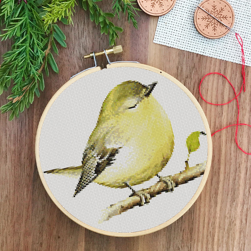  Cross Stitch Kit - Vireo Bird | Handicraft For Bird Lovers | Needle Artwork For Starter - image 5