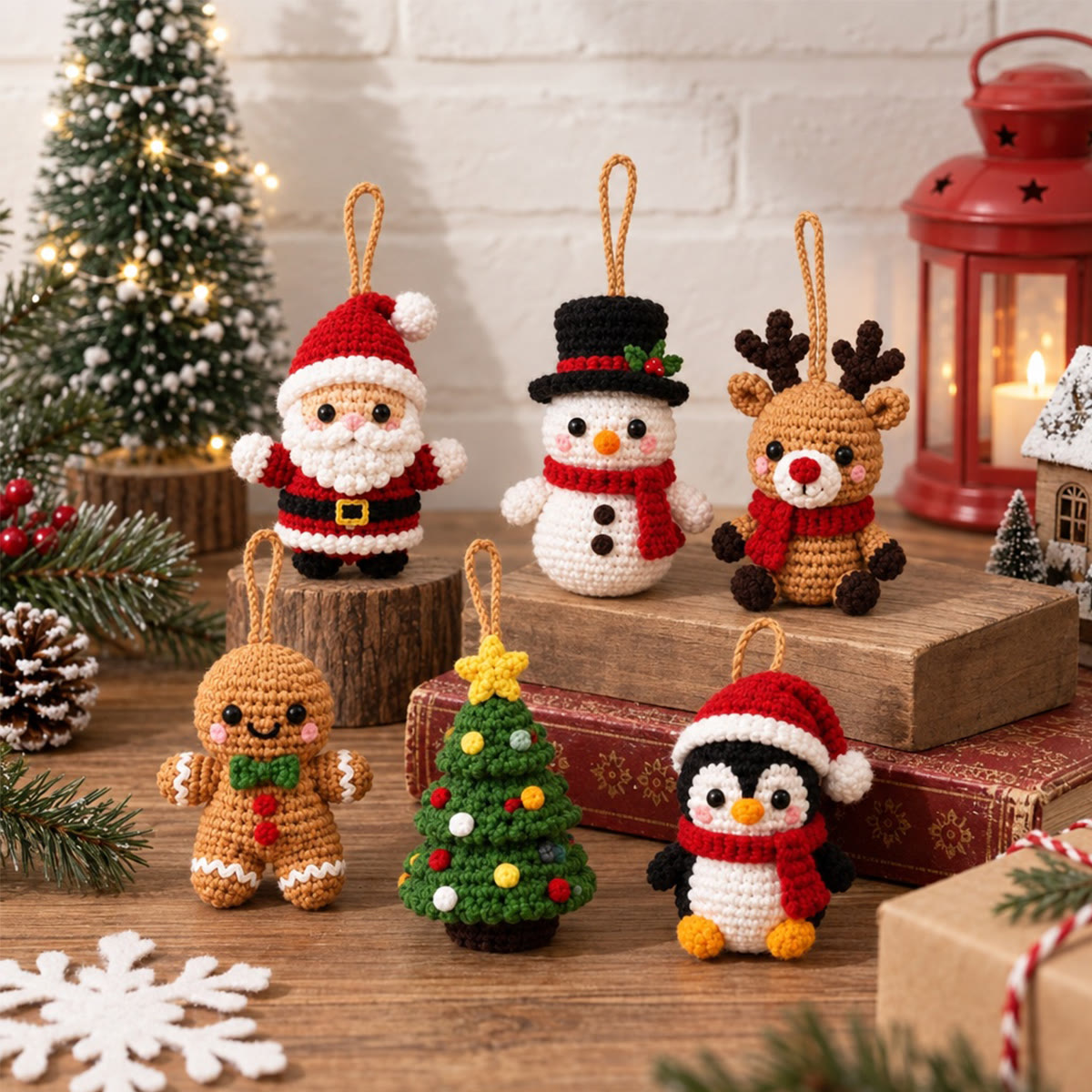 Diy Handmade Festive Ornaments Crochet Kit - Christmas Party Home Decor | Perfect Gift For Handmade Beginners - image 6