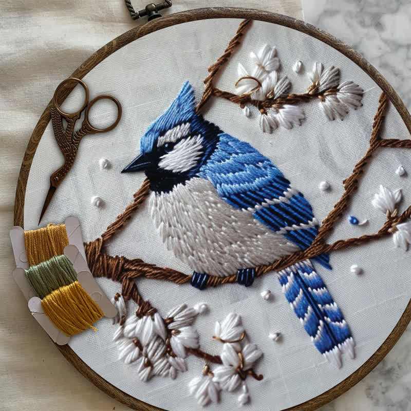 Rubbyoo Embroidery Kit - Blue Bird - image 8
