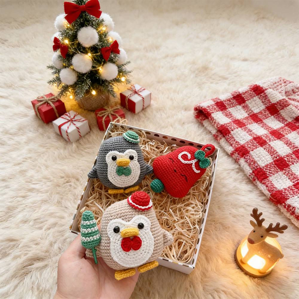 Diy Handmade Holiday Animal Crochet Kit - Handmade Christmas Collection | perfect doll for kid - image 4