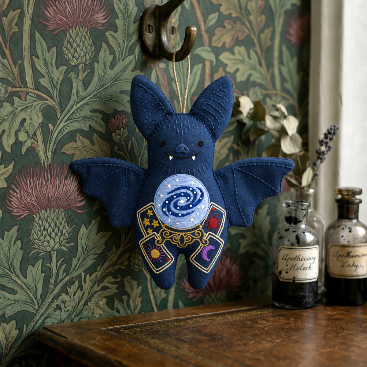 Rubbyoo Bat Embroidery Kit - Fortune Teller | Mystical Crystal Ball Craft | Witchy Handmade Decoration - image 8
