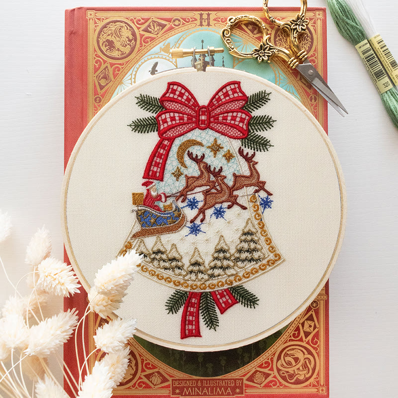 Rubbyoo Embroidery Kit - Christmas Bell | Diy Christmas Tree Hanging | Unique Holiday Decoration - image 10