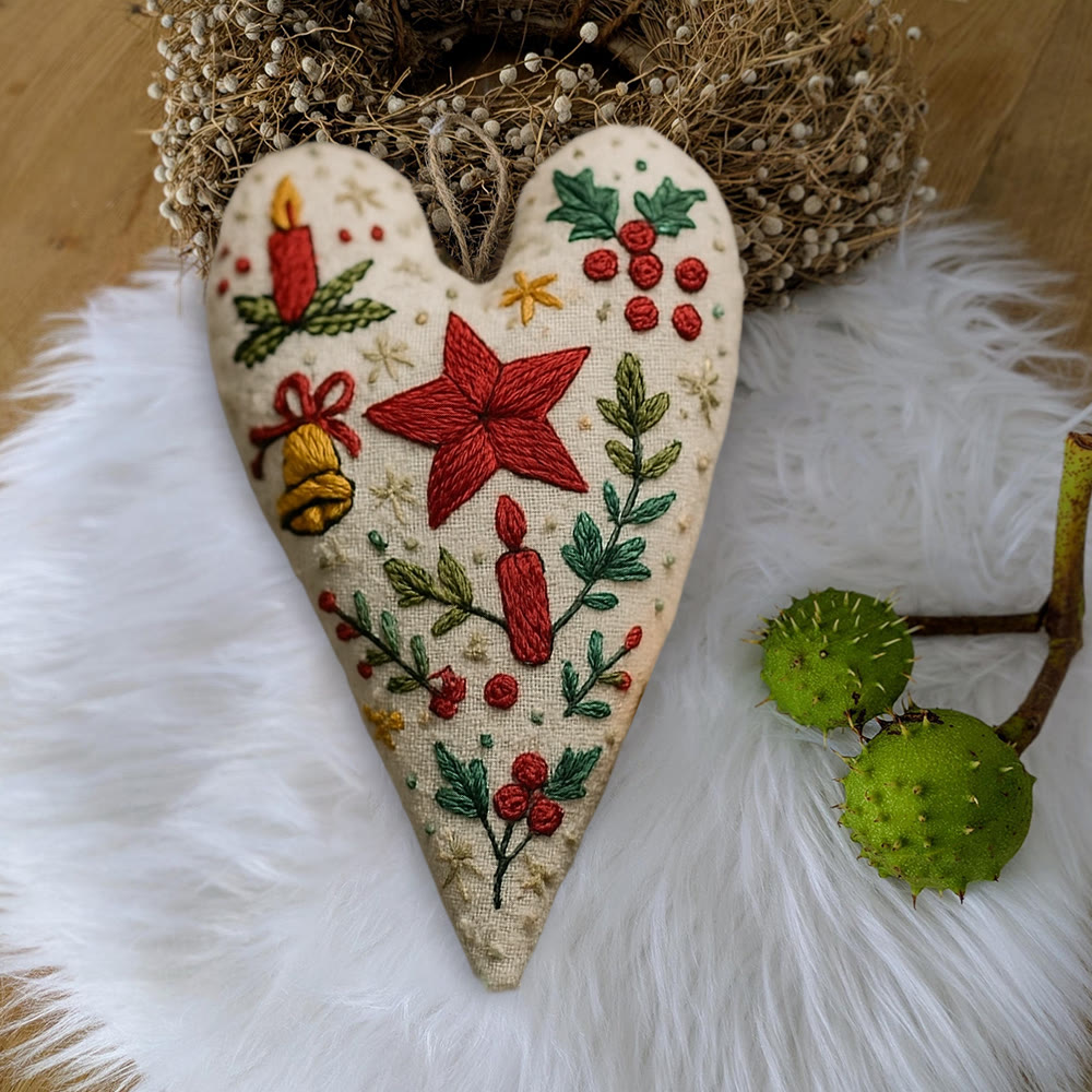 Rubbyoo Heart Embroidery Kit - Christian Candle | Christmas Decoration | Nice Festival Gift - image 6