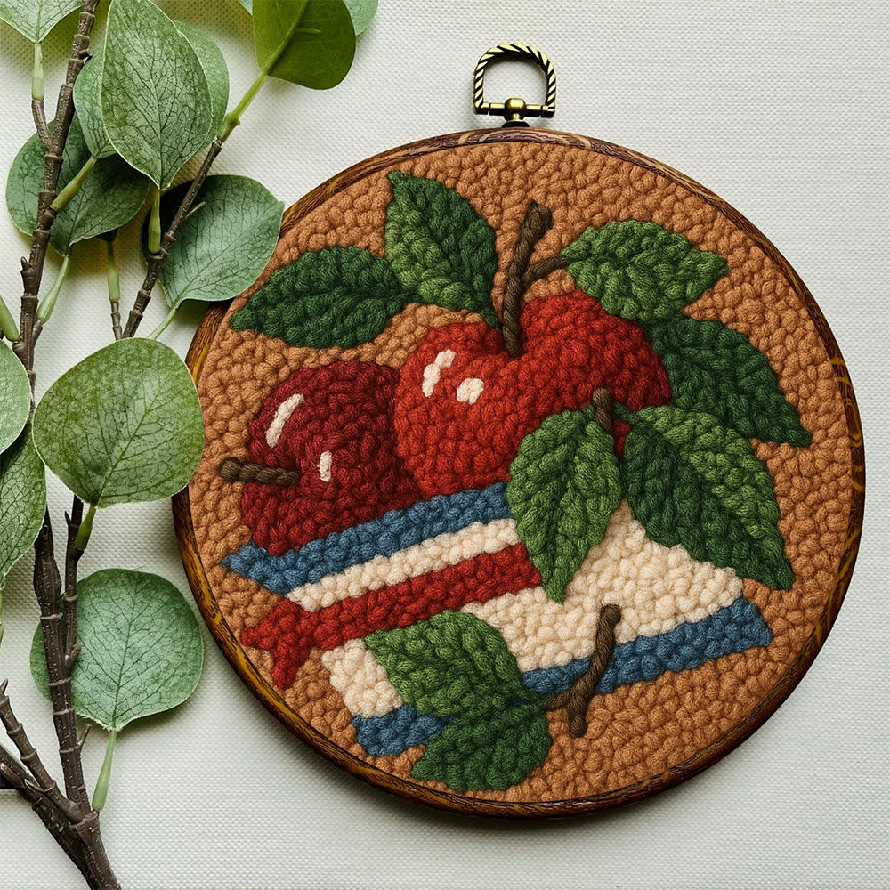 Apple Harvest Punch Needle Kit – Beginner Project | Thoughtful Handmade Gift Idea - image 9