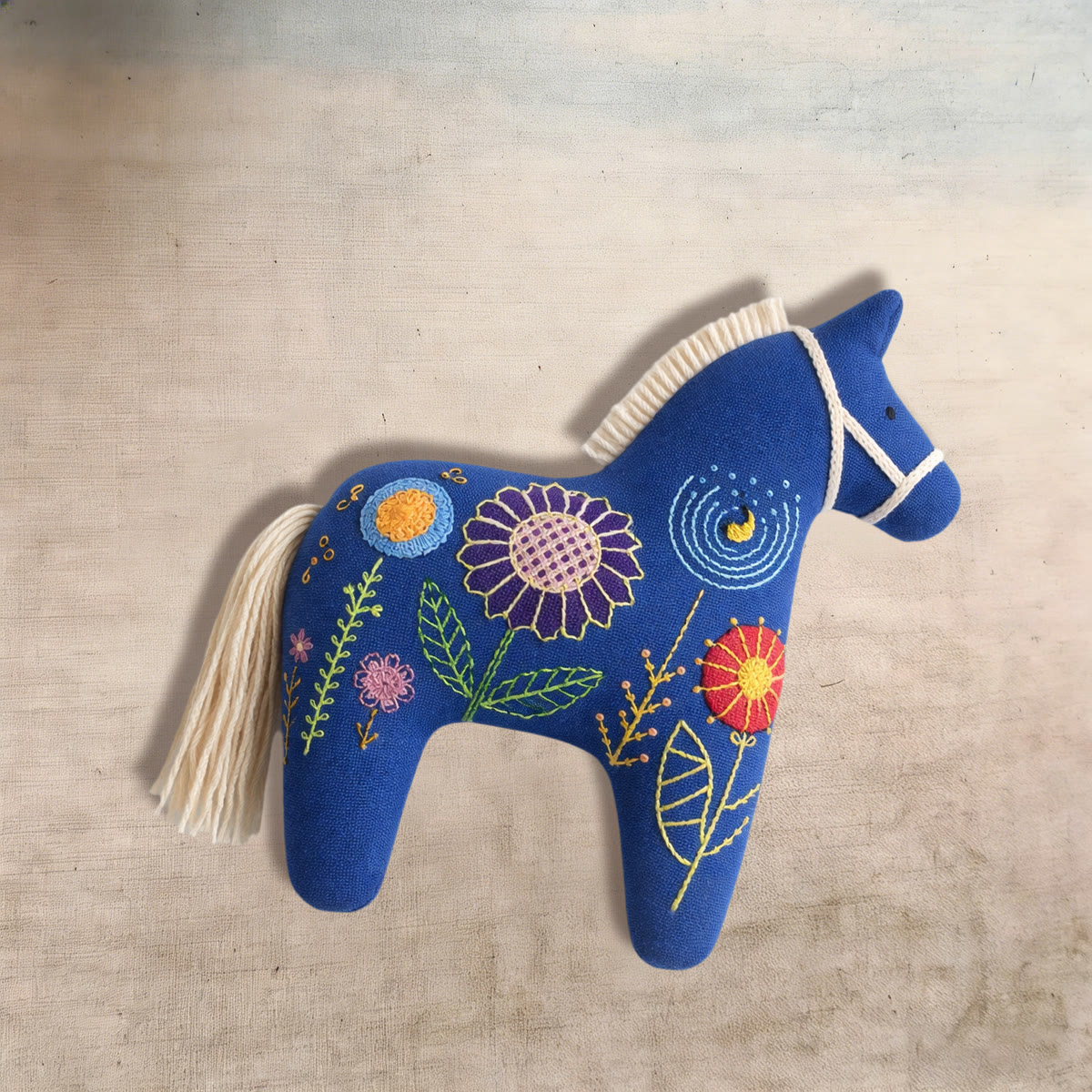 Rubbyoo Dala Horse Embroidery Kit - Little Flower | Floral Stitch Craft | Diy Animal Ornament - image 9