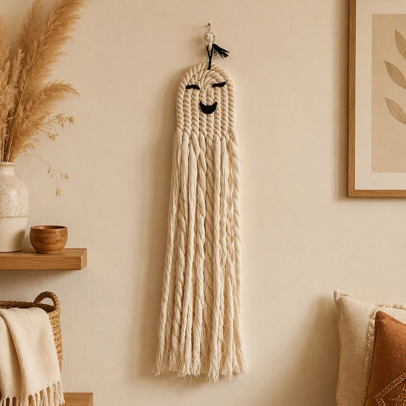 Rubbyoo Macrame Halloween Ghost Decor - Creative Outdoor Hanging | Nice For Halloween Party  - image 8